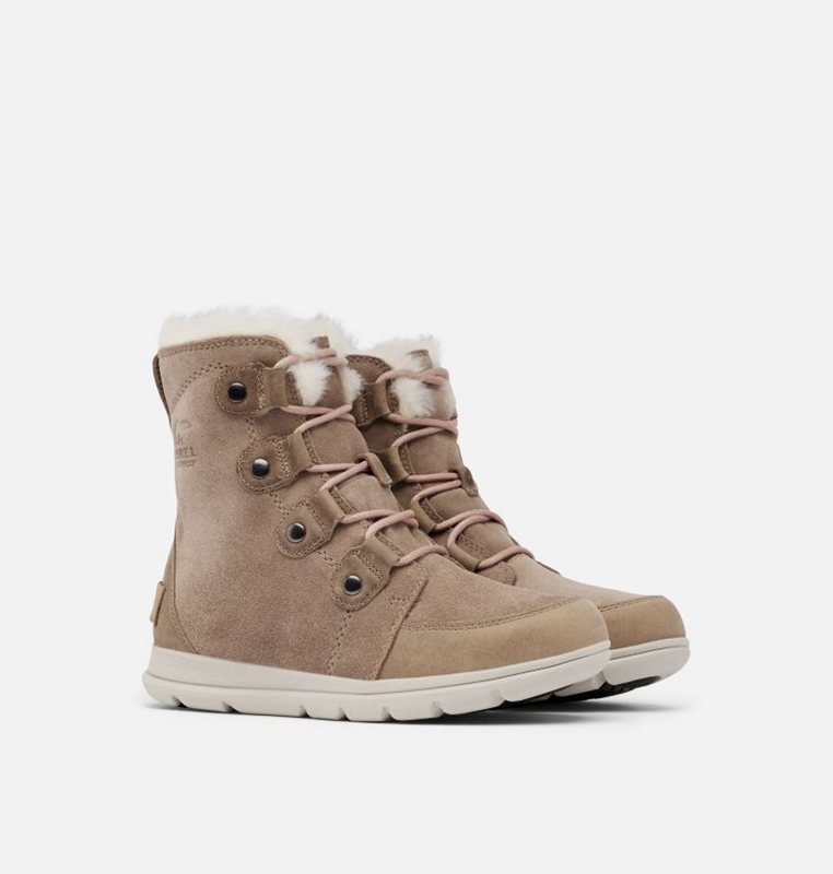 Sorel Dam Vinterkängor Brun - Explorer™ Joan Låga - RTY-395408